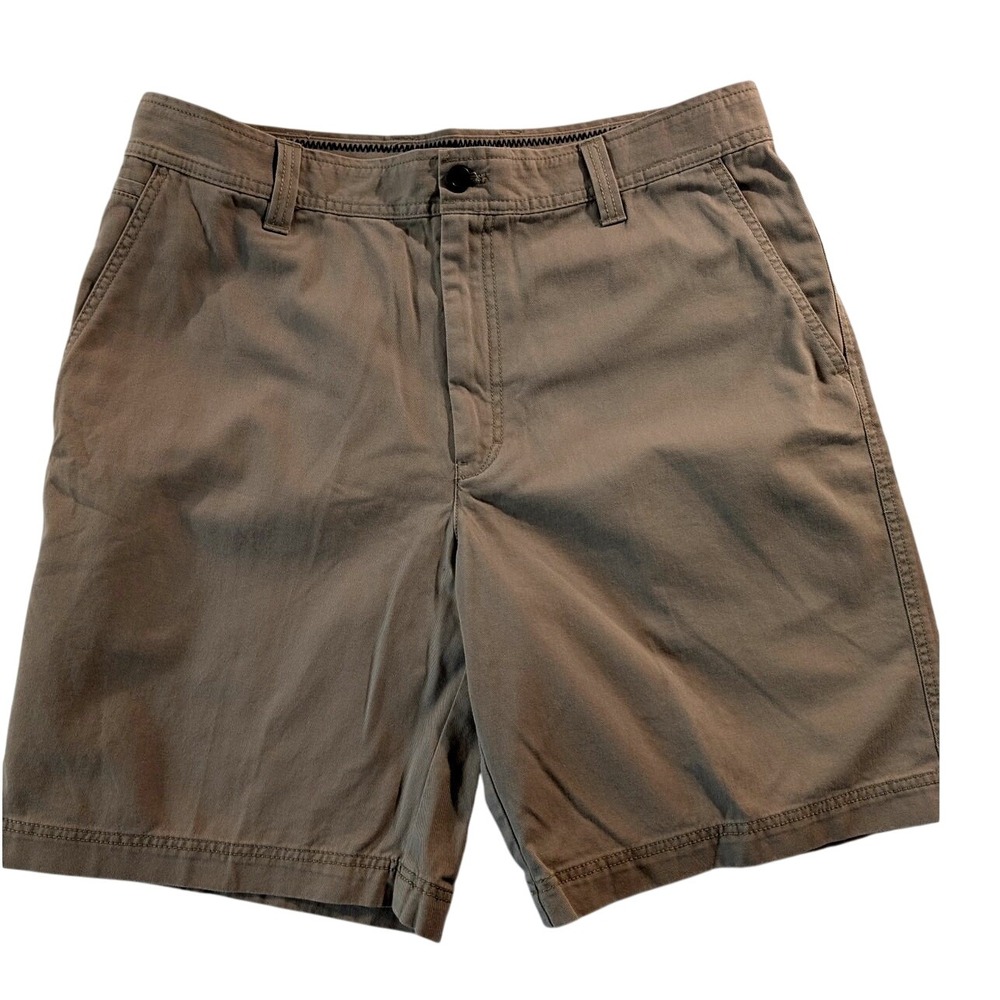 Izod Men's Khaki Golf Bermuda Shorts Size 36 Casual Travel Summer Classic Cotton